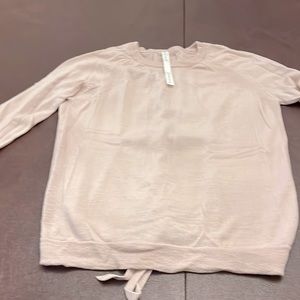 Lululemon light mauvey pink Wool sweater with back detail